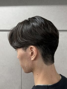 ニコ トウキョウ ロジック(nico TOKYO Logic) メンズセンターパートニュアンスパーマアップバング