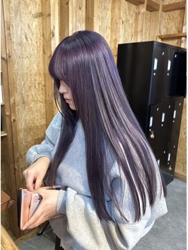 ラベンダー/ダブルカラー/ケアブリーチ/髪質改善/駅前/新潟
