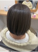 カーキグレー!ナチュラルハイライト