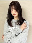 暗髪オリーブベージュ レイヤーカット 似合わせ【鹿児島中央駅】