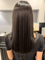 キャパ セントラル 天神 大名店(CAPA central)&nbsp;縮毛矯正 ダメージレスカラー ナチュラルブラウン 髪質改善