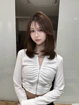 イヴ 原宿(I've) キャメルブラウン×ミディアムレイヤー【I've/原宿】