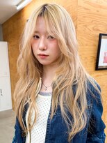 テトヘアー(teto hair)&nbsp;ロングレイヤー/ブロンドベージュ/ケアブリーチ/ロング