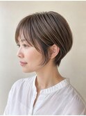 ショートカット/ショートボブ/白髪ぼかし/ 30代/40代/50代