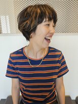 アン アイズ(ann EYES)&nbsp;ショート前髪ありイメチェン20代30代40代50代デザインカラー