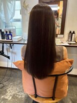 アズグロウヘアー(AS GROW HAIR) アプリコットオレンジクリアグラスストレート