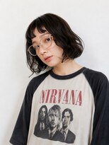 スリーマーク(THREE mark)&nbsp;ニュアンスウェーブボブ × ダークブラウン