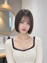 フォト 新宿三丁目(foto)&nbsp;髪質改善縮毛矯正地毛風ストレート切りっぱなしボブ