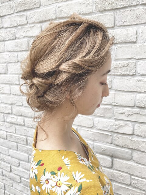 北欧風ヘアアレンジ