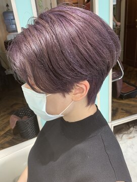ミエルヘアーエスト 新宿店(mielhair est) ハイトーン×ラベンダーアッシュ