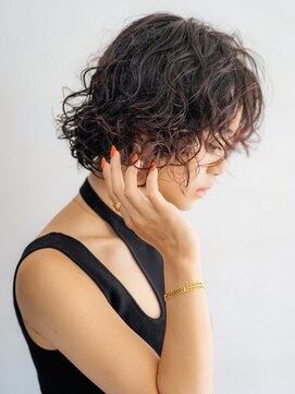 アグ ヘアー ジュジュ 北千住店(Agu hair juju) 《Agu hair》ウェーブパーマボブ 20代30代40代