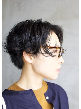 アンディ ニジュウサンド クリエイション(and D 23℃ creation) ショートボブ×パーマ