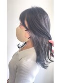 高知　南国市 ハイトーングレージュ　インナーカラー