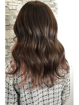 ルイス(L'wis) ココアブラウンとインナー ミルクティーピンク【L'wis乙津】