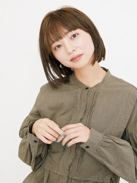 オンク 新宿(onk) 黒髪/グレーベージュ/レイヤーロング/前髪パーマ[新宿駅]