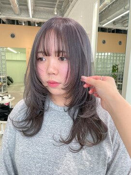 ユーリ(JUURI) ラベンダーグレー / ラベンダー / レイヤーカット / セミロング
