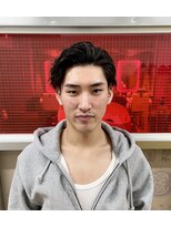 メリケンバーバーショップ トーキョー(MERICAN BARBERSHOP TYO)&nbsp;BURG 【オールバック/アッシュブラック/ツイストスパイラル】