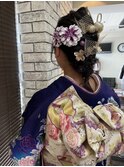 成人式の華やかなヘアセット♪
