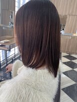 ラポールヘア イオン東長崎店&nbsp;ミディアムレイヤー/レイヤー/ピンクブラウン/30代40代50代