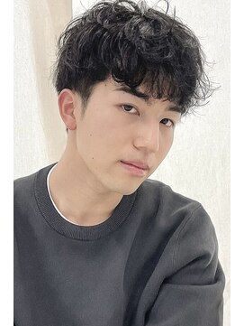 ファイブシーン アオヤマ(5SCENE AOYAMA) 波巻きパーマメンズツイストスパイラルパーマツーブロック