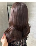 ブリーチなしラベンダーグレージュ