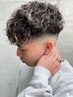【畑中指名限定】メンズカット+金メッシュ+スペインカール+1stepTR