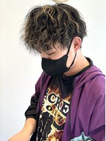 モッズヘアメン 札幌月寒店(mod's hair men) ツイストスパイラルパーマ×メッシュ