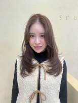 【snuw mina】レイヤーカット/顔周りカット/透明感カラー/伏見