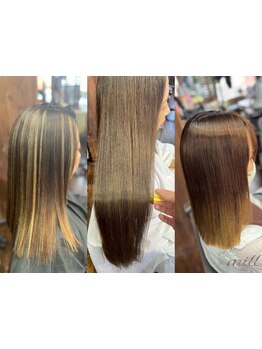 二度見されるような艶髪ほしい人集合！！“mill hair”自慢の薬剤を使用した縮毛矯正◇