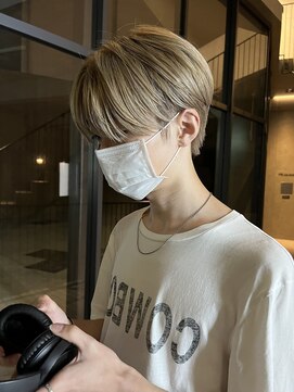 ベンジー 中目黒店(benji) センターパート×ハイトーン