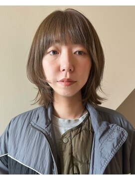 メゾンシアー(Maison Sheer) olive beige / ハッシュボブ / ボブウルフ