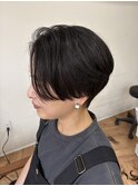 ハンサムなかき上げショート