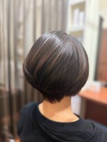 美容室ヒラトヤ 都南店&nbsp;グレイカラー白髪ぼかしハイライト絶壁解消ミセスヘア