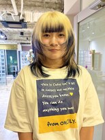 ノル 栄矢場町(nol)&nbsp;ミディアムレイヤーカット×デザインカラー