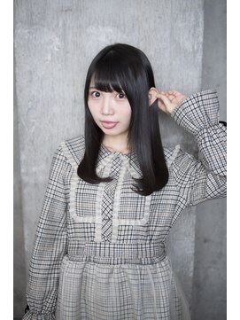 サロンドミルク 原宿(salon de MiLK) 【salon de MiLK 原宿】ワンカール×耳かけツヤアッシュ