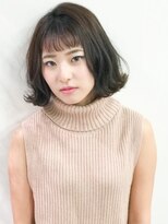 クアトログランシュ 水戸店(QUATRO×GranCieux) オン眉×外はねボブ