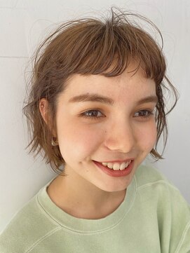 ソイ 下北沢(soi) ニュアンスが可愛いパーマスタイル　ミニボブ