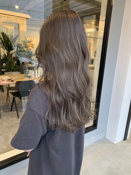 ナンバー(number+) 透明感カラー★20代30代ダブルカラーブリーチグレージュ