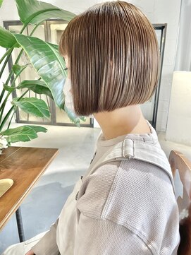 パーク(PARK) 大人可愛い透明感シアベージュミニボブ