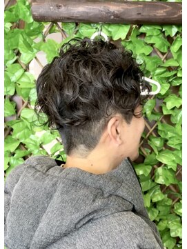 ヘアーデザイン ニコ(Hair Design nico) フェードアシメ/パーマスタイル