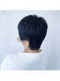 イルミナカラー×ショート×コバルトブルー