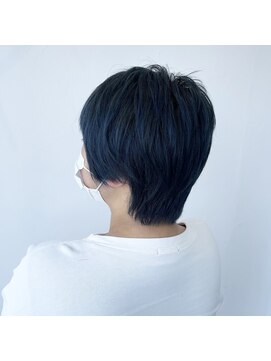 テクライズ 豊橋店(TECHRISE) イルミナカラー×ショート×コバルトブルー