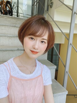 ロンド ストラーダ 心斎橋(Lond strada) 【津賀　涼】ショートグレージュカラーボブウルフココアベージュ