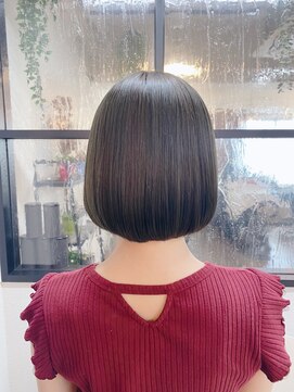 ニット 銀座(knit) 大人丸みボブ×質感コスメストレート　【knit銀座】