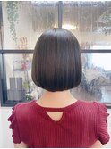 大人丸みボブ×質感コスメストレート 【knit銀座】