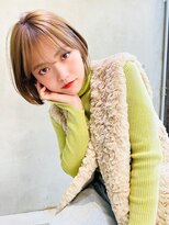 シエナ 渋谷(Siena)&nbsp;siena 10代20代 ベージュ×オシャレボブ 渋谷