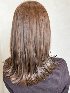 ナナツボシテテラ(tetera) ナチュラルブラウンカラー　切りっぱなしヘア