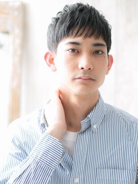 グルーミングサロン バーバー キャッスル 北浦和西口(Grooming salon Barber Castle) ダークグレージュがカッコイイ！くせ毛風マッシュヘアT北浦和