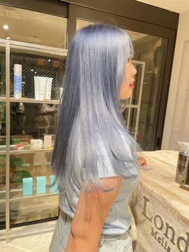 ロンド レア 天神大名店(Lond Le’a) ミディアムヘアデザインカラーフェイスフレーミング暗めカラー