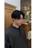 メンズショート/センターパート/メンズパーマ【石坂】